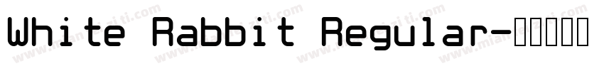 White Rabbit Regular字体转换